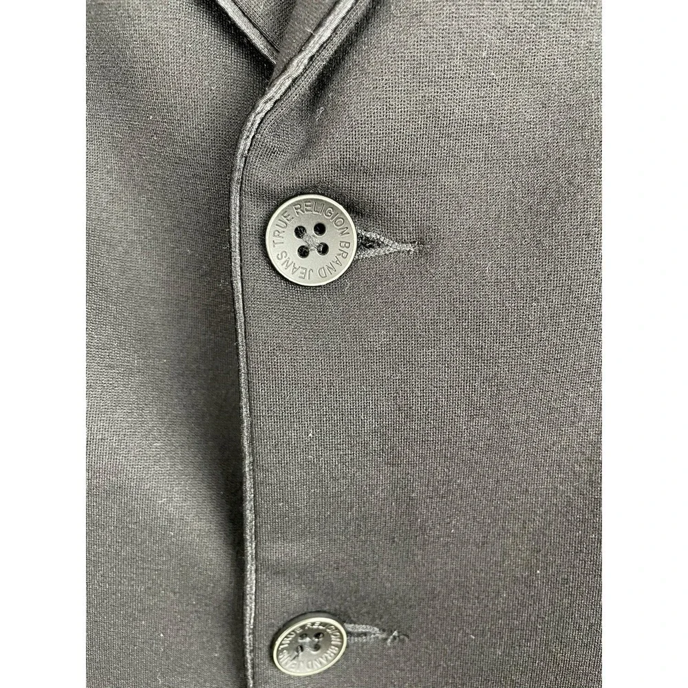 TRUE RELIGION Men's CASUAL TAILORED PONTE BLAZER JACKET Long Sleeve STRETCH sz S